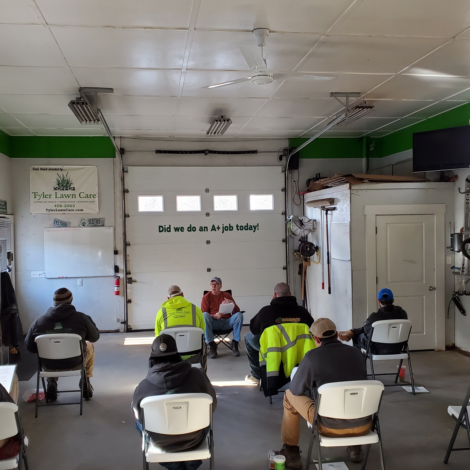 Tyler Lawn Care crew on a job site